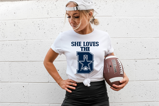 She loves the Dallas Cowboys
