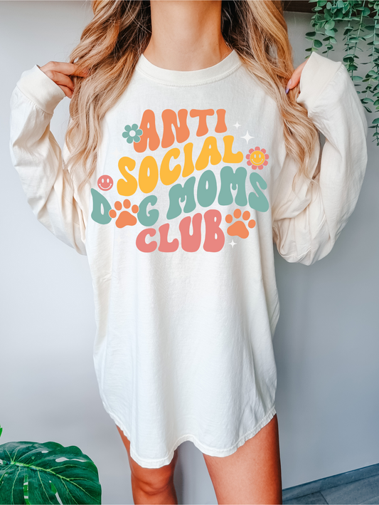 Antisocial dog moms club-multicolored