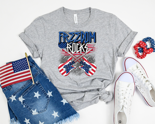 Freedom Rocks Flag Guitars