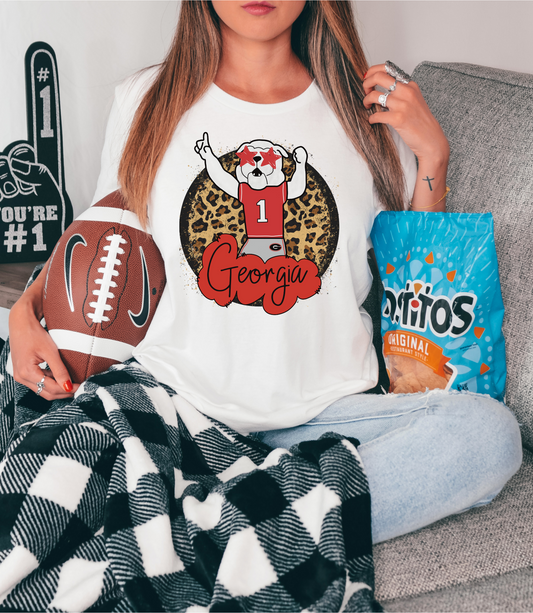 Georgia mascot-cheetah print