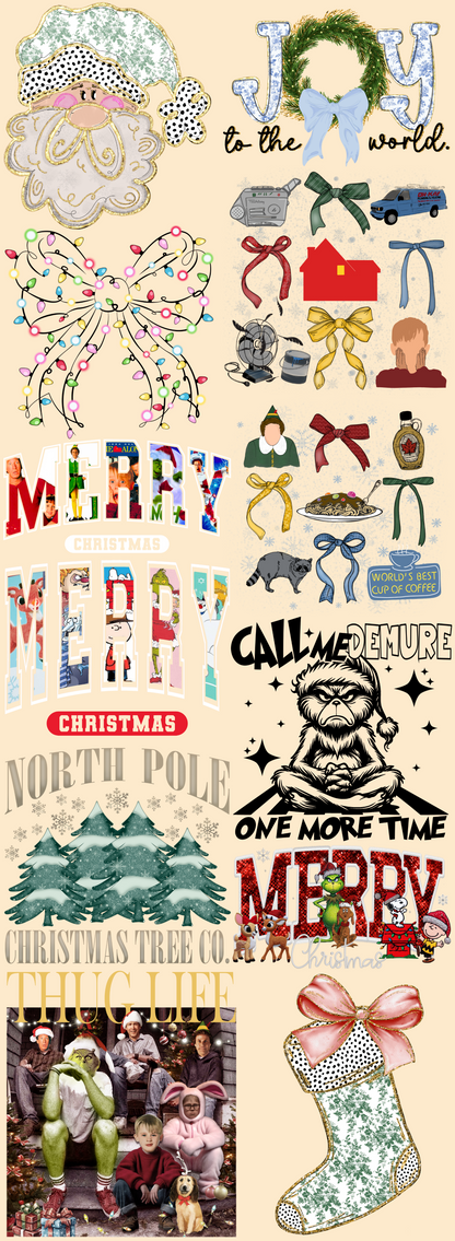 Christmas DTF Transfer Grab Bag
