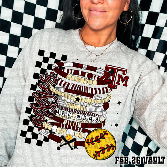 AGGIES SOFTBALL GAME DAY BRACELETS