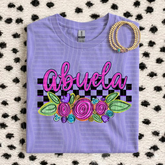 ABUELA CHECKERS FLOWERS