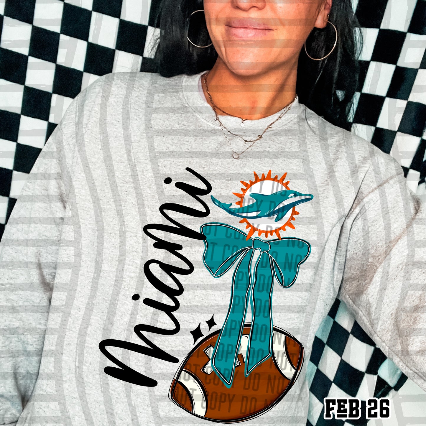MIAMI DOLPHINS FOOTBALL BOW