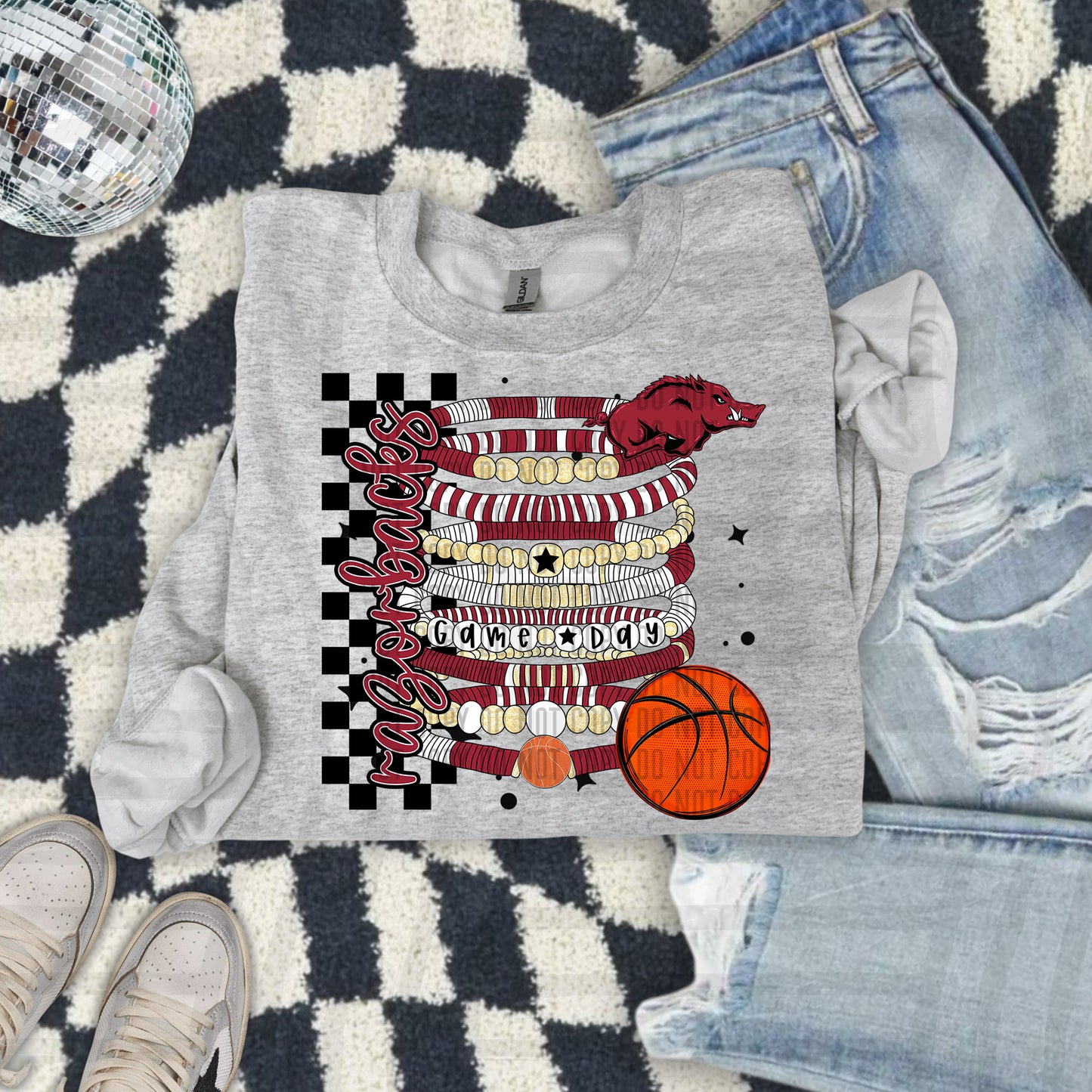 RAZORBACKS BASKETBALL GAME DAY BRACELETS