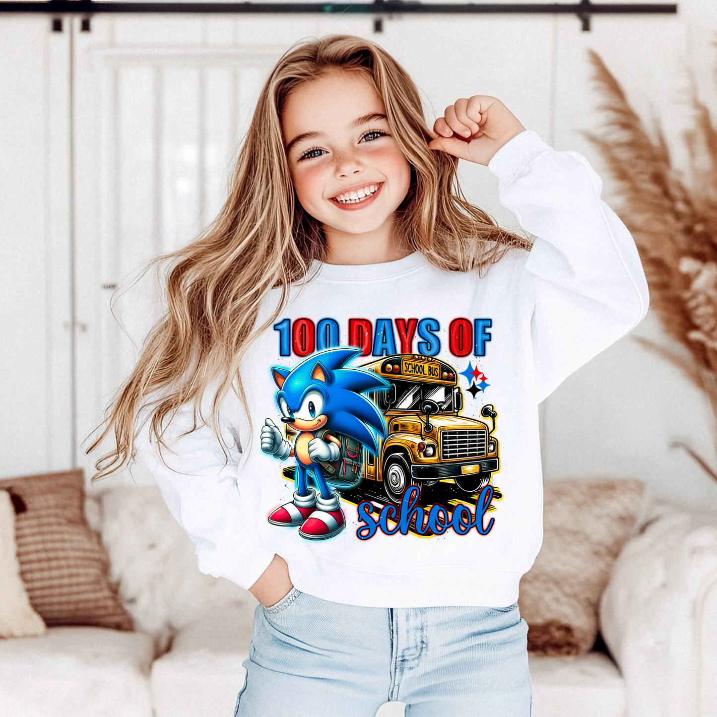 100 days of school- sonic