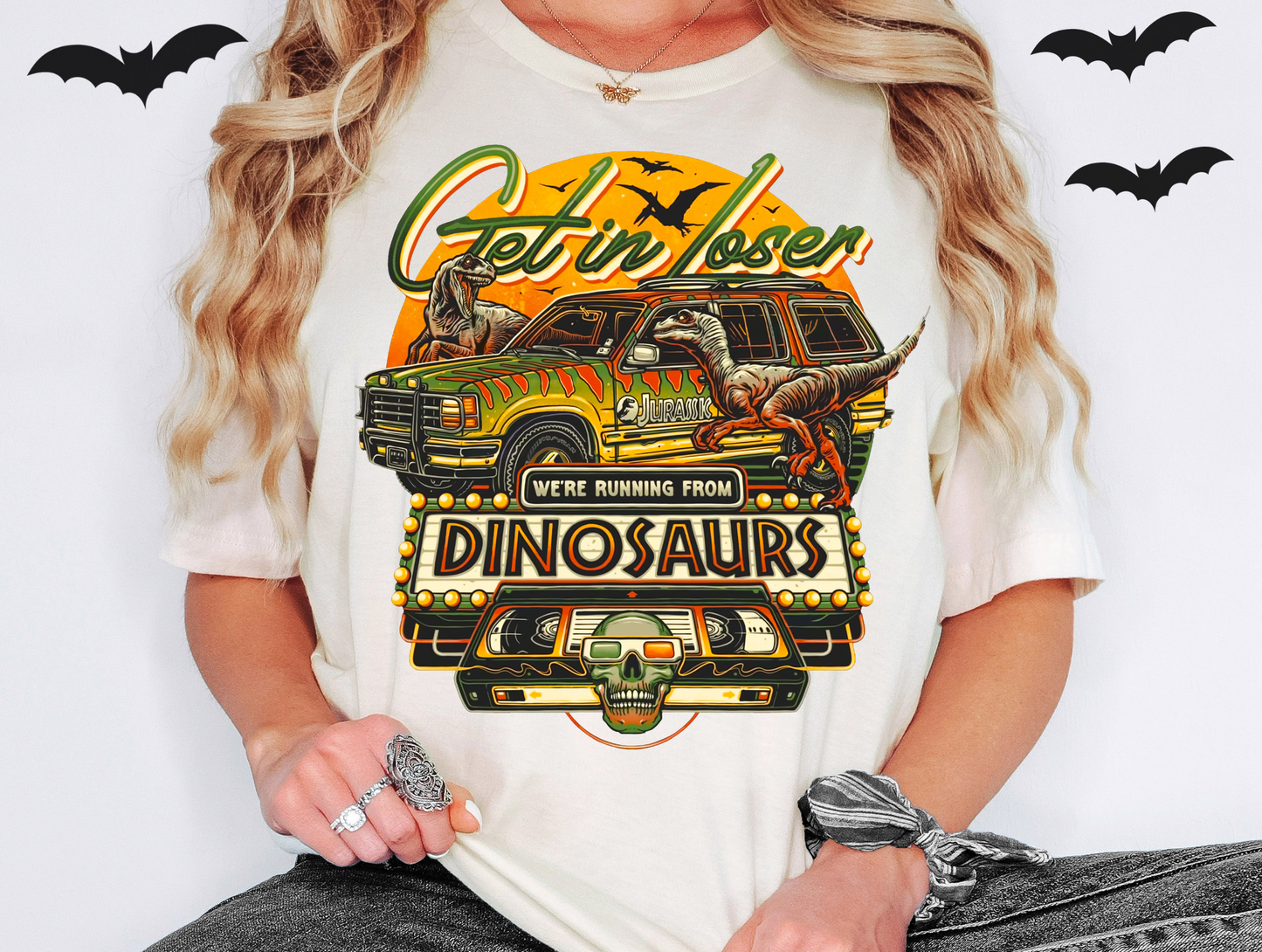 Get in loser we're running from dinosaurs