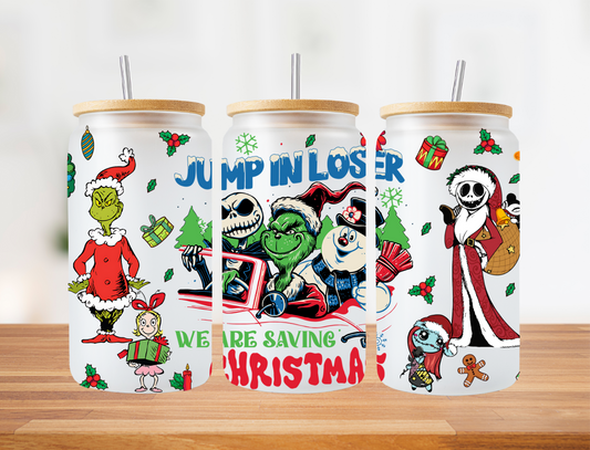 Get In Loser Saving Christmas Jack/Grinch - UV Libby Wrap