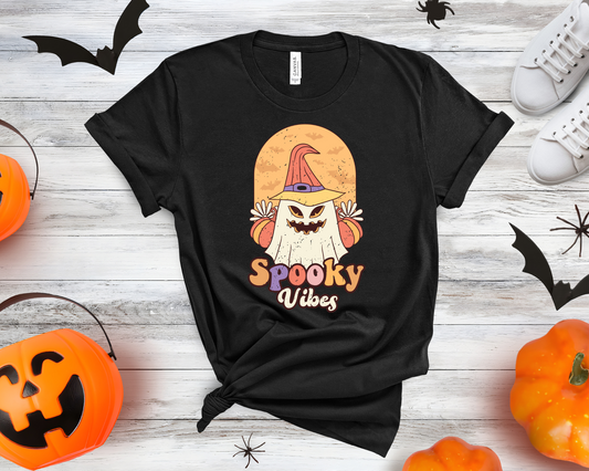 Spooky vibes ghost witch hat