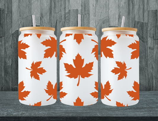 Orange oak leaf - UV Libby Wrap