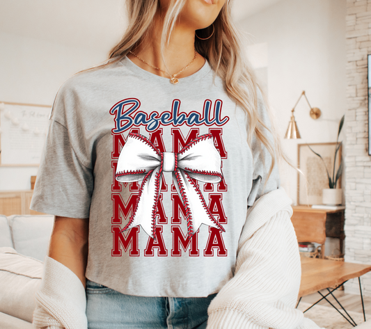 Baseball Mama Repeat Bow