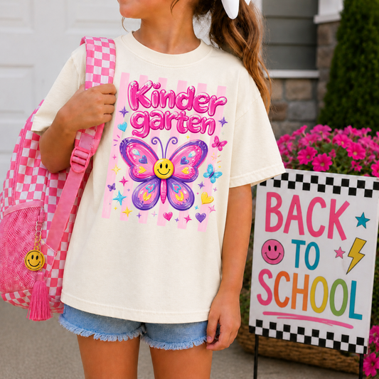 Kindergarten Butterfly Stripes
