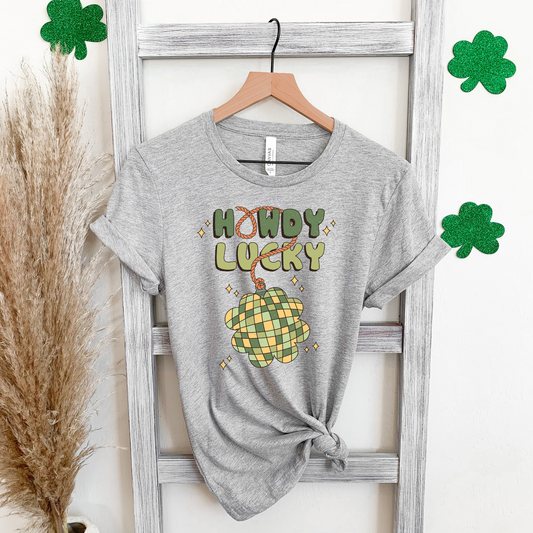 St. Patrick's Howdy Lucky Clover Disco Ball