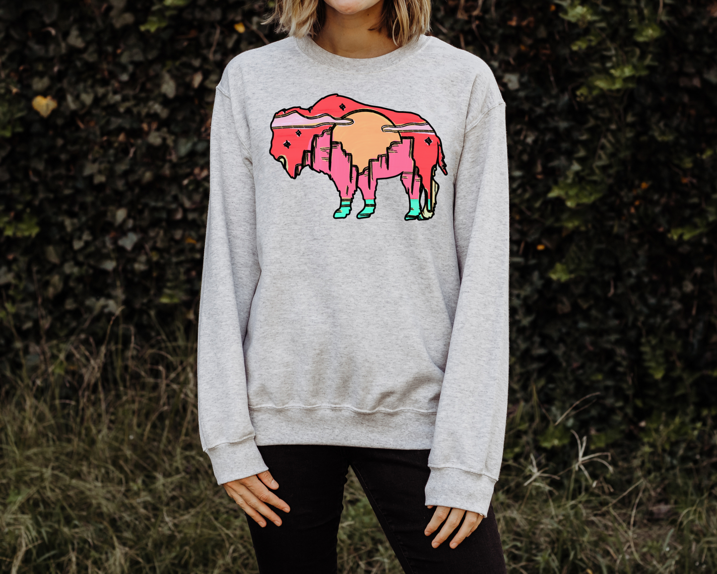 Multicolored buffalo