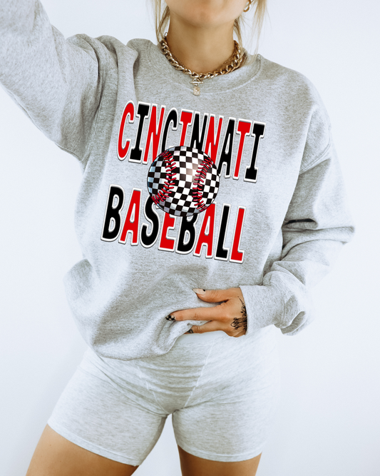 Cincinnati Baseball Checkered