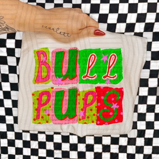BULLPUPS RED & GREEN CHECKERS