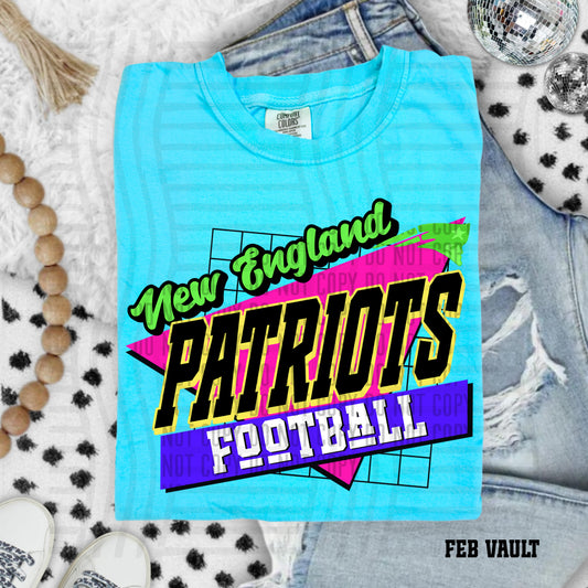 RETRO NEW ENGLAND PATRIOTS FOOTBALL