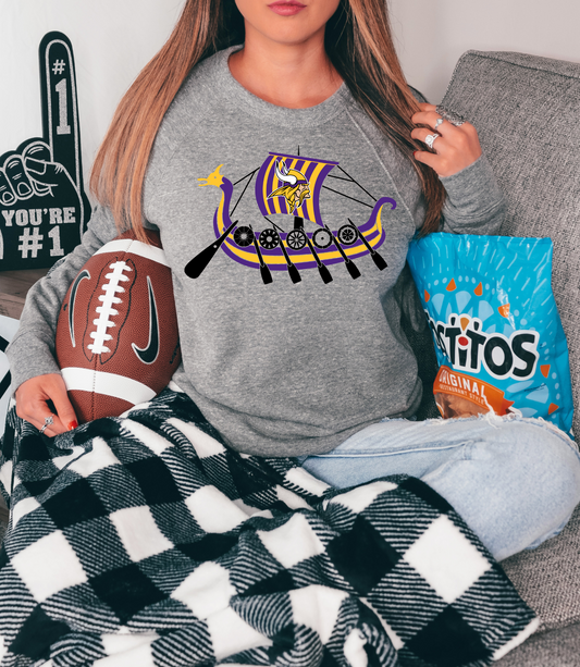 Minnesota Vikings rowboat