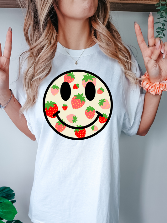 Strawberry Smiley Face