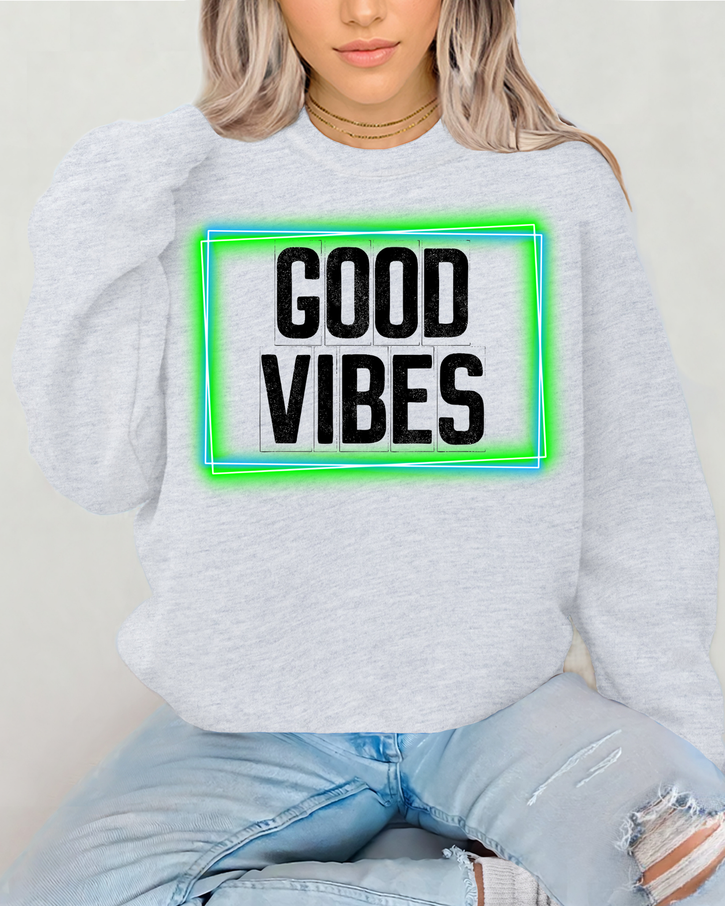 Good Vibes Green And Blue