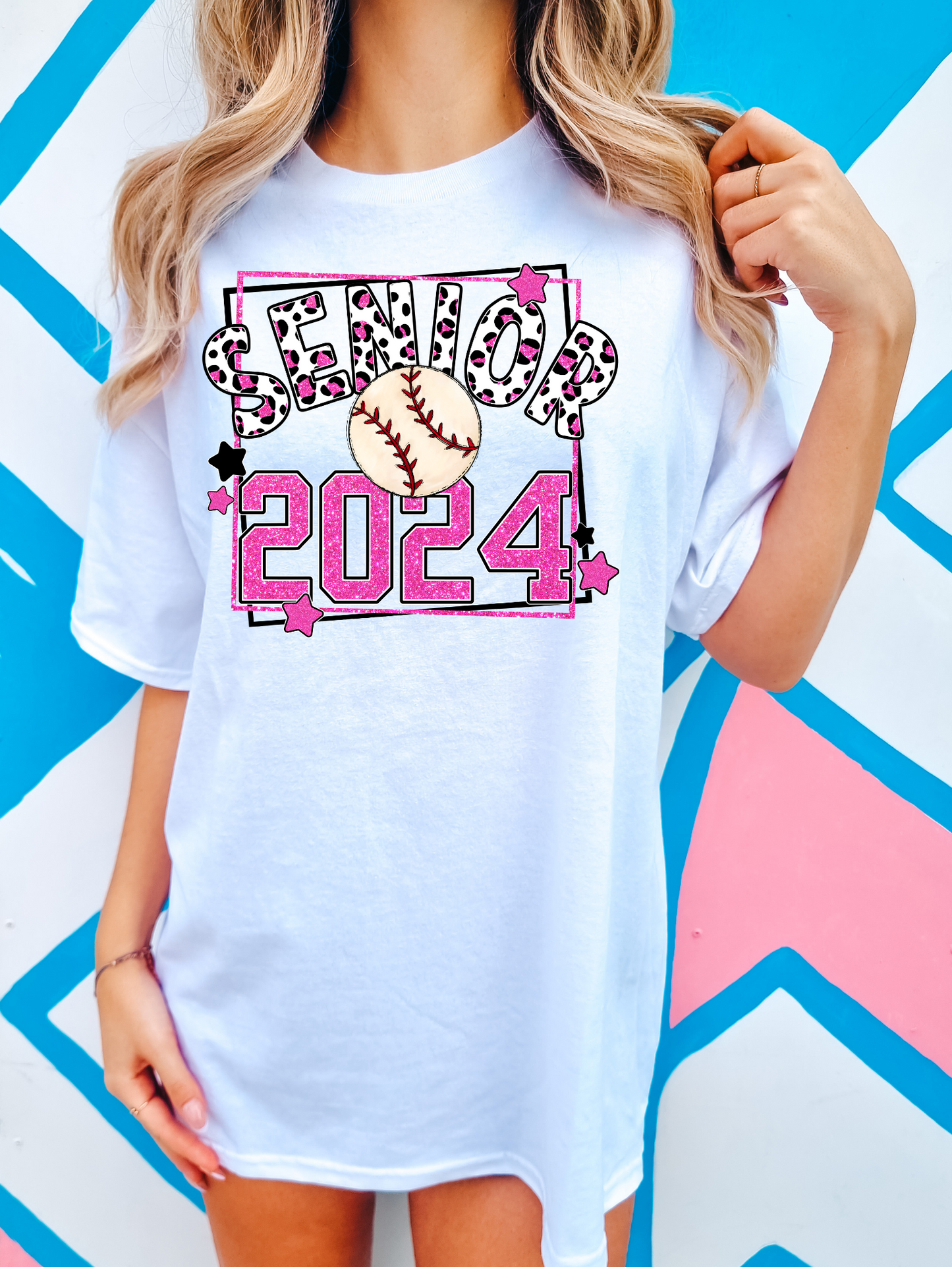 Senior 2024 - pink with baseball