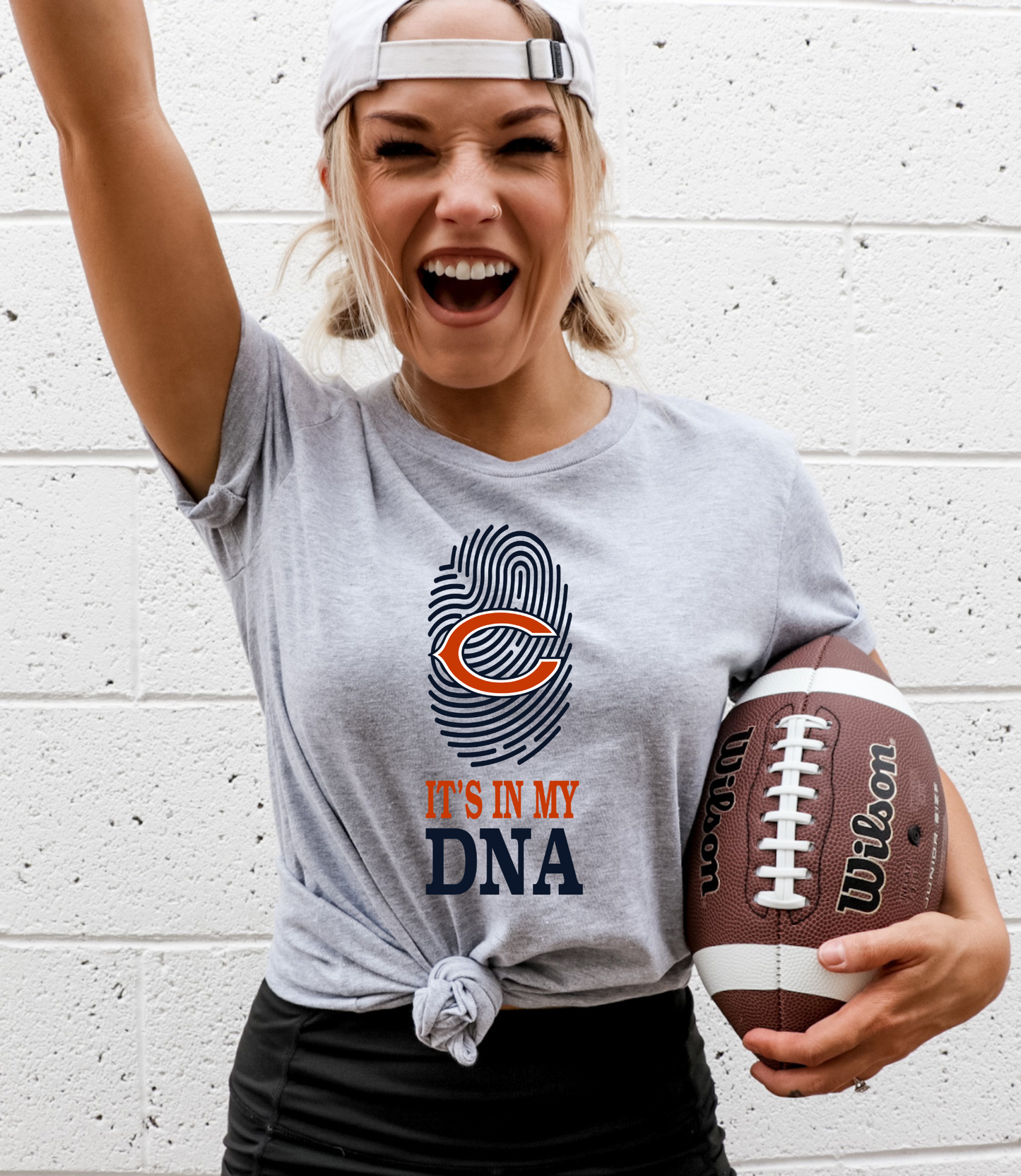 It's in my DNA. Chicago bears logo