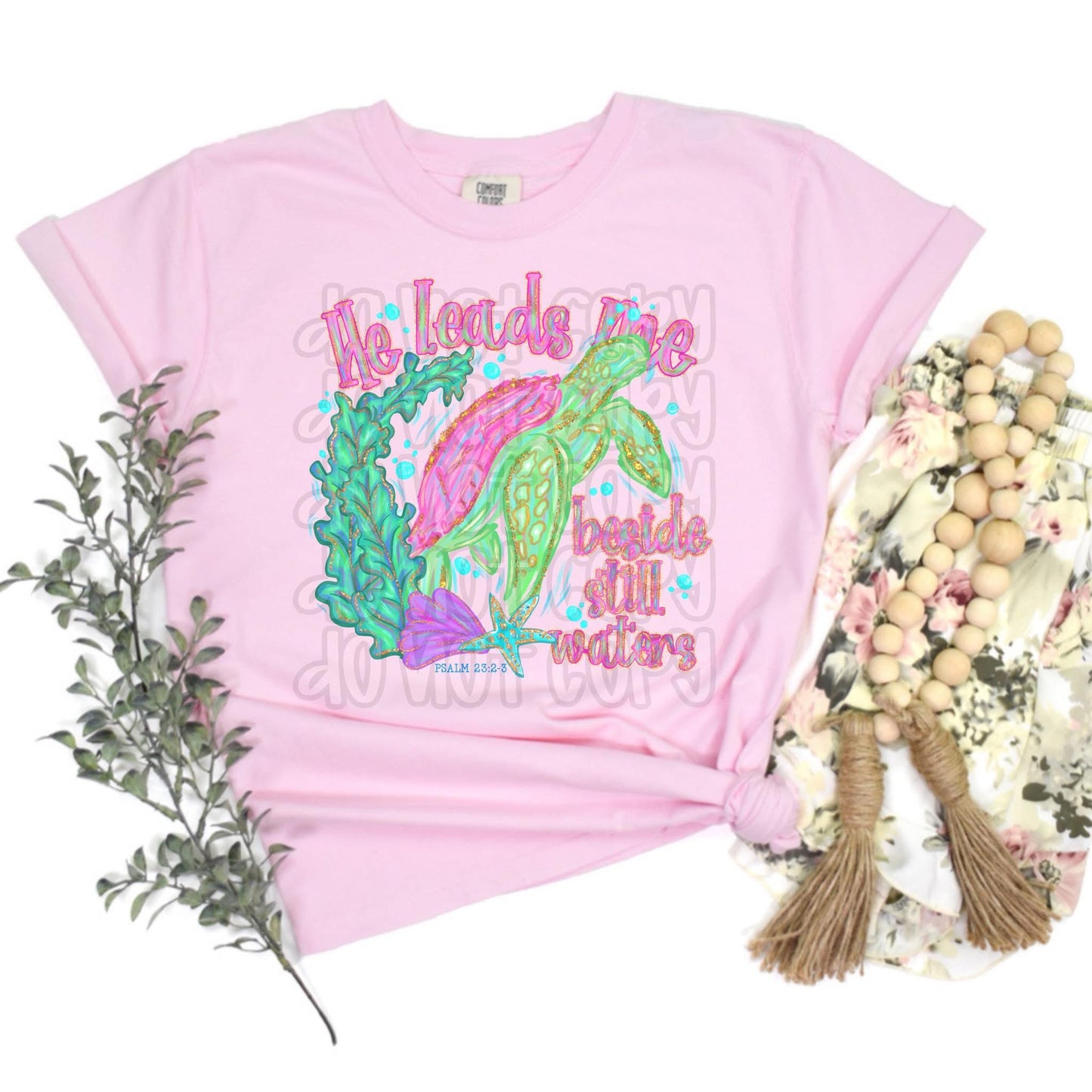 He leads me beside still waters