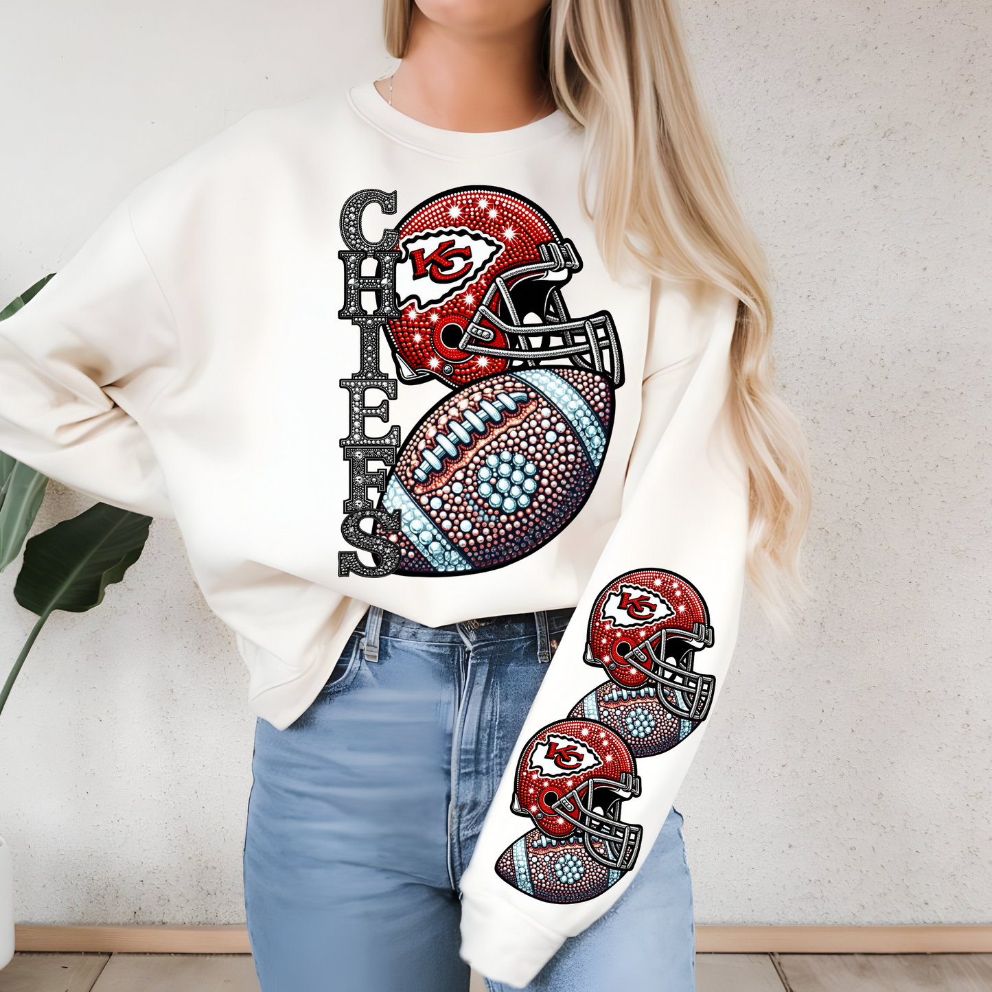 Diamond Studded - CHIEFS - SLEEVE