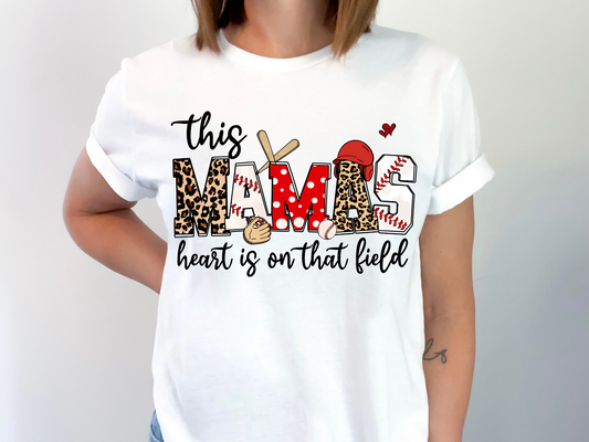 This mama's heart is on that field-baseball