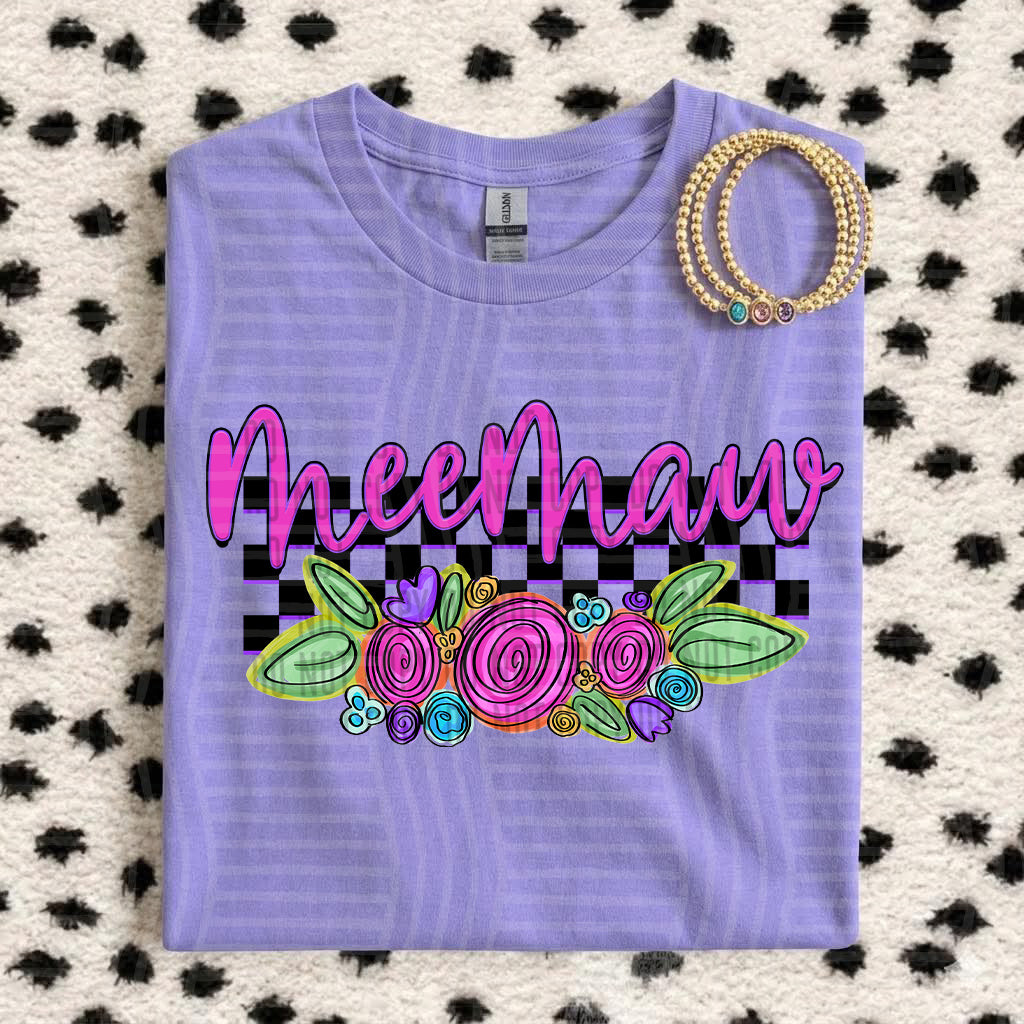 MEEMAW CHECKERS FLOWERS