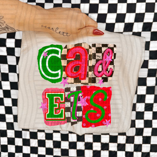 CADETS RED & GREEN CHECKERS