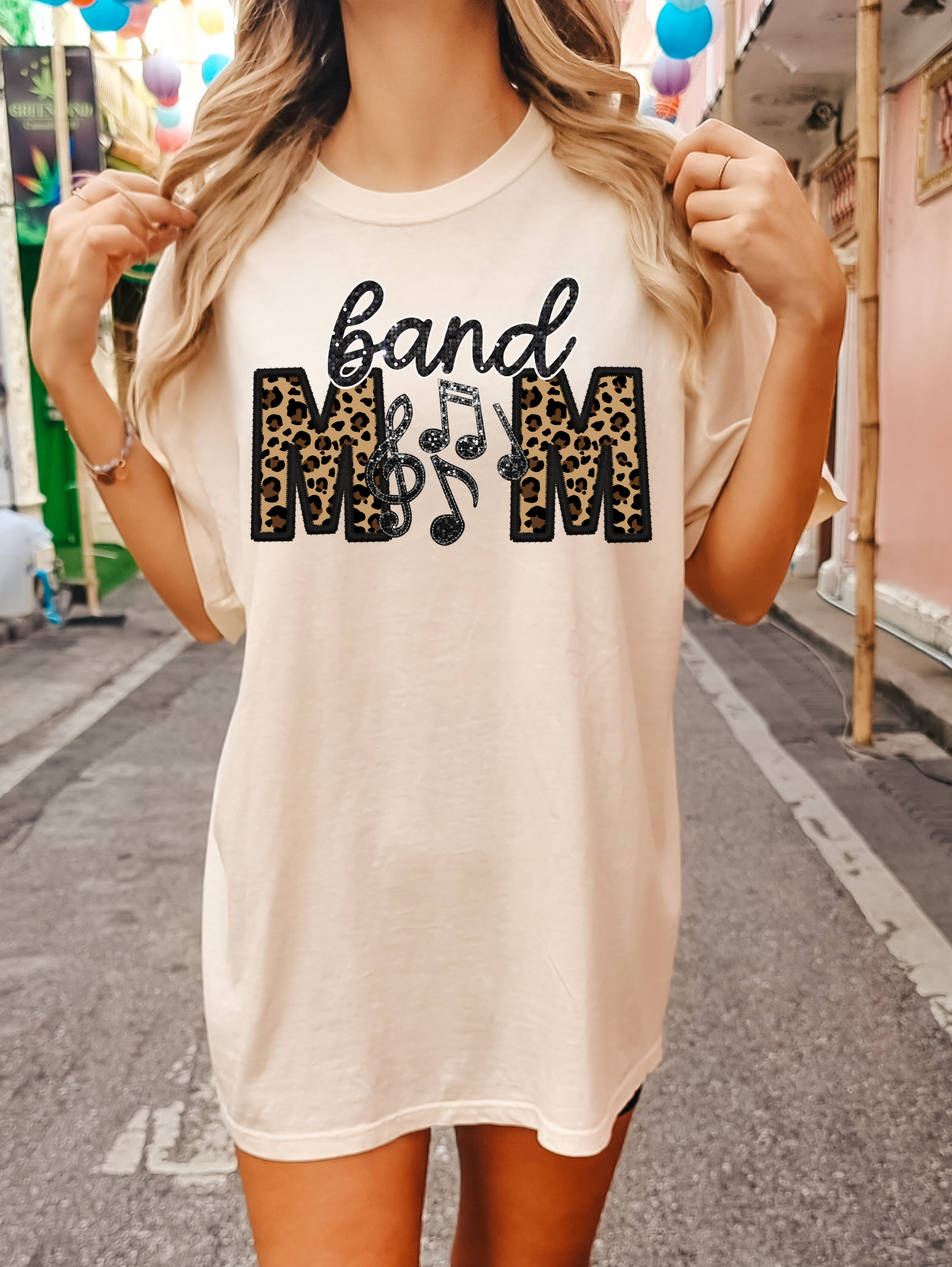 Band mom - cheetah print