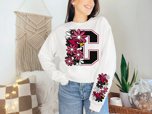Floral Cardinals - SLEEVE