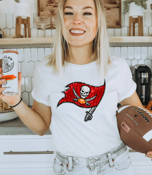 Buccaneers Flag GLITTER - DTF Print