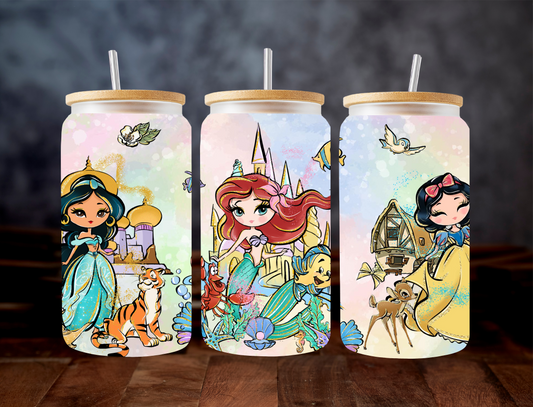 Jasmine, Ariel and snow white - UV Libby Wrap