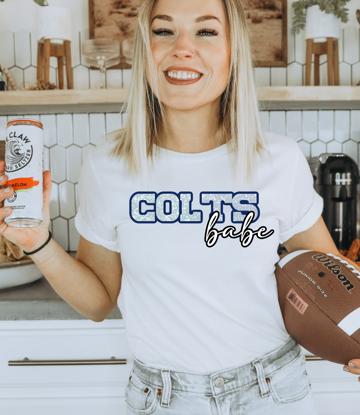 Colts babe GLITTER - DTF Print