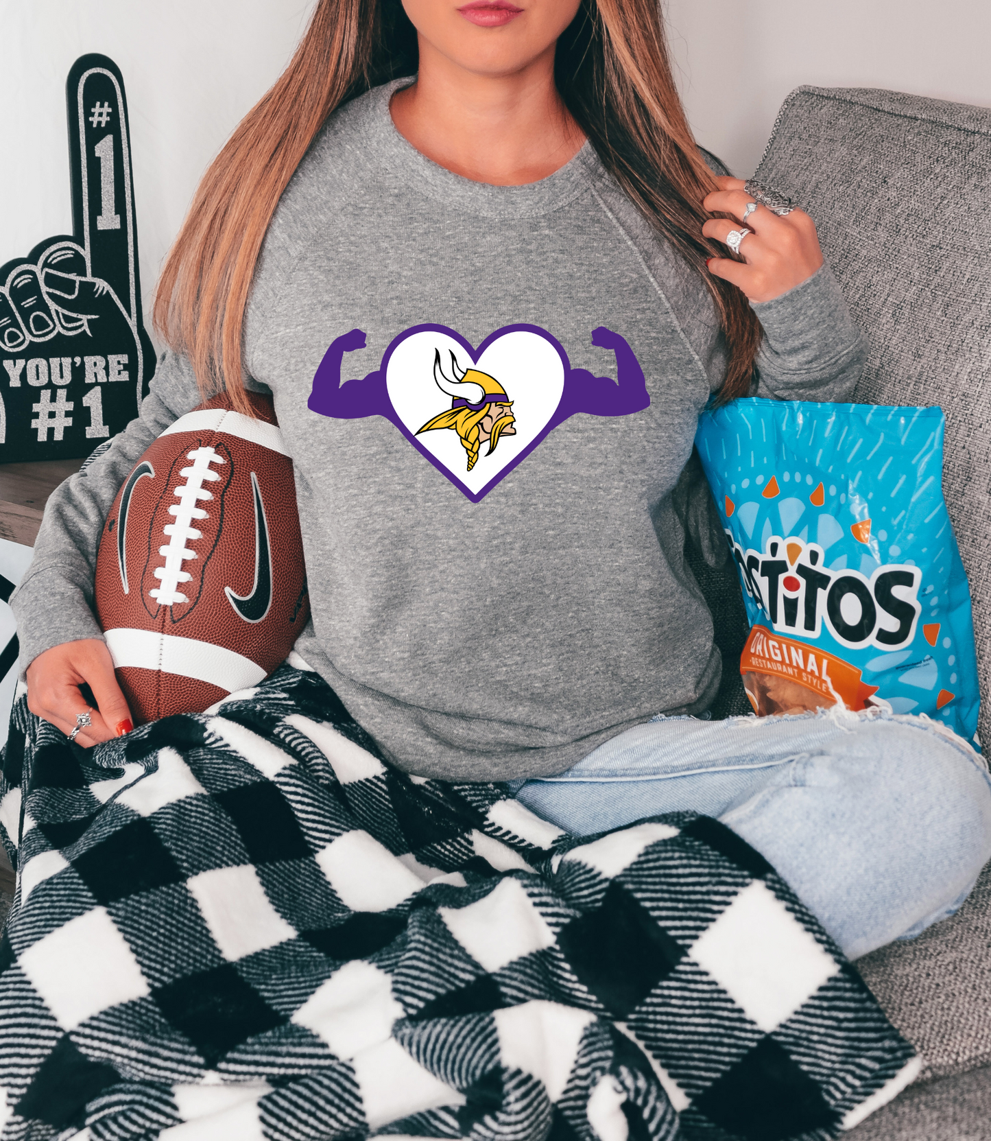 Viking with flexing arms