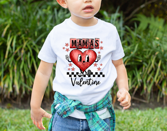 Mama's Valentine - Black checkered