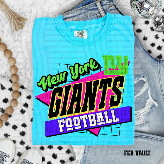 RETRO NEW YORK GIANTS FOOTBALL