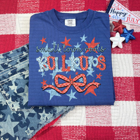 SMALL TOWN ROOTS BULLPUPS RED WHITE & BLUE