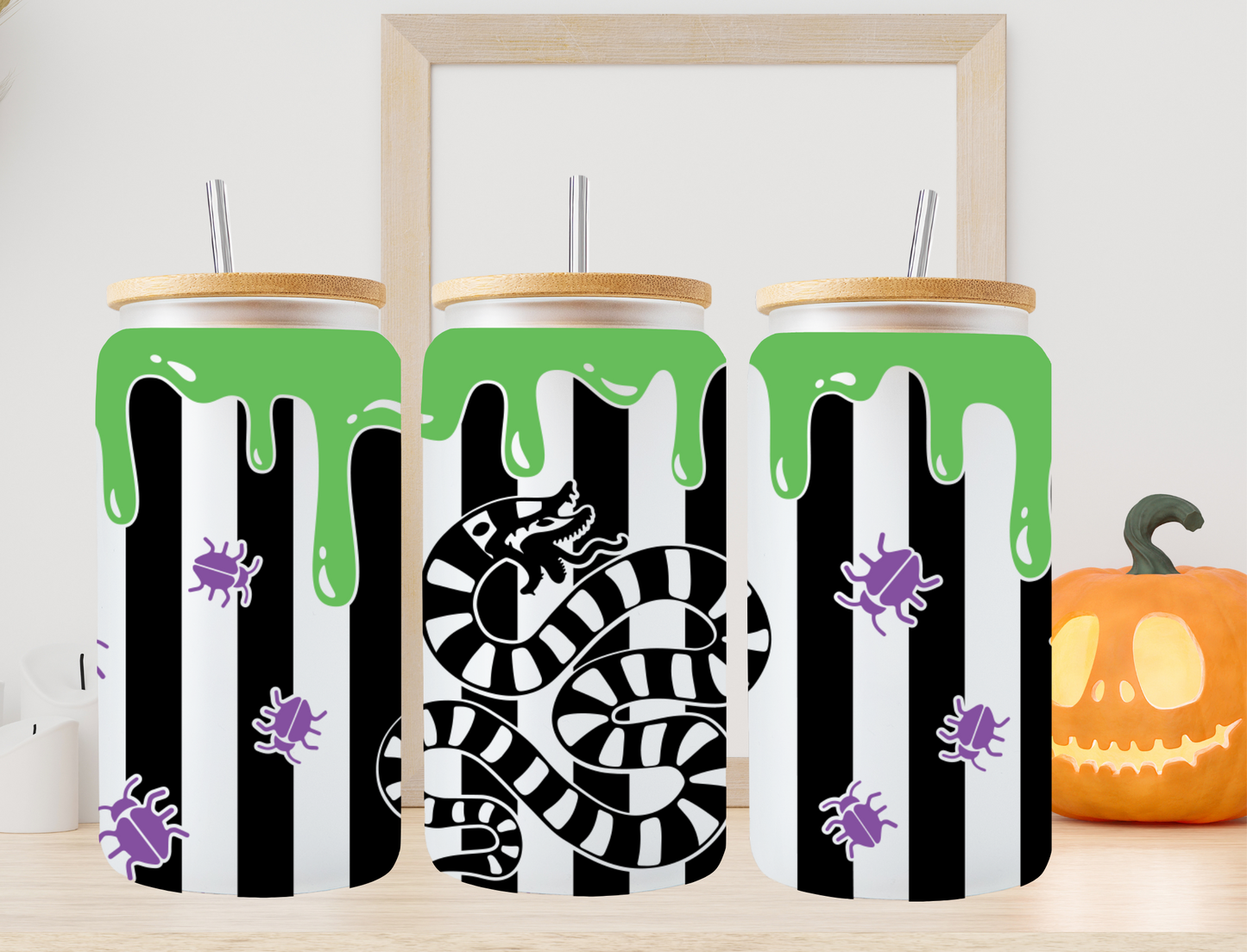 Beetlejuice snake - UV Libby Wrap