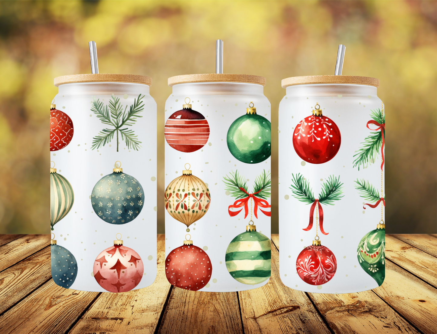 Vintage Ornaments Collage - UV Libby Wrap