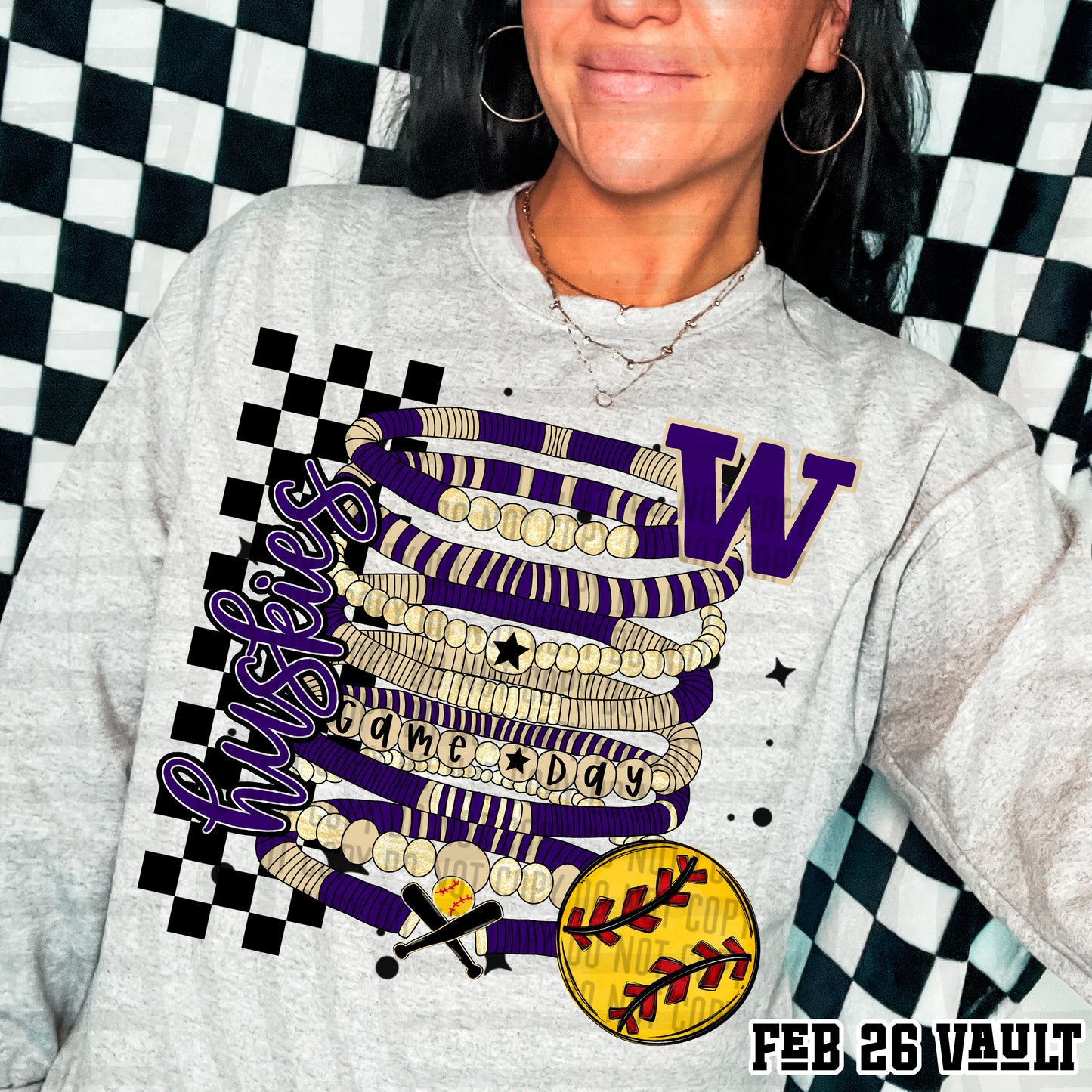 HUSKIES SOFTBALL GAME DAY BRACELETS