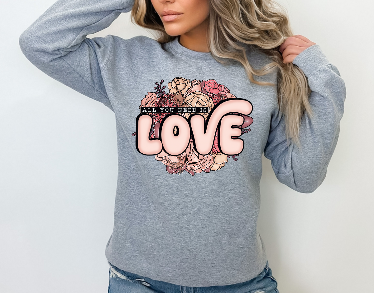 All You Need Is Love – Flowers/Pink Roses