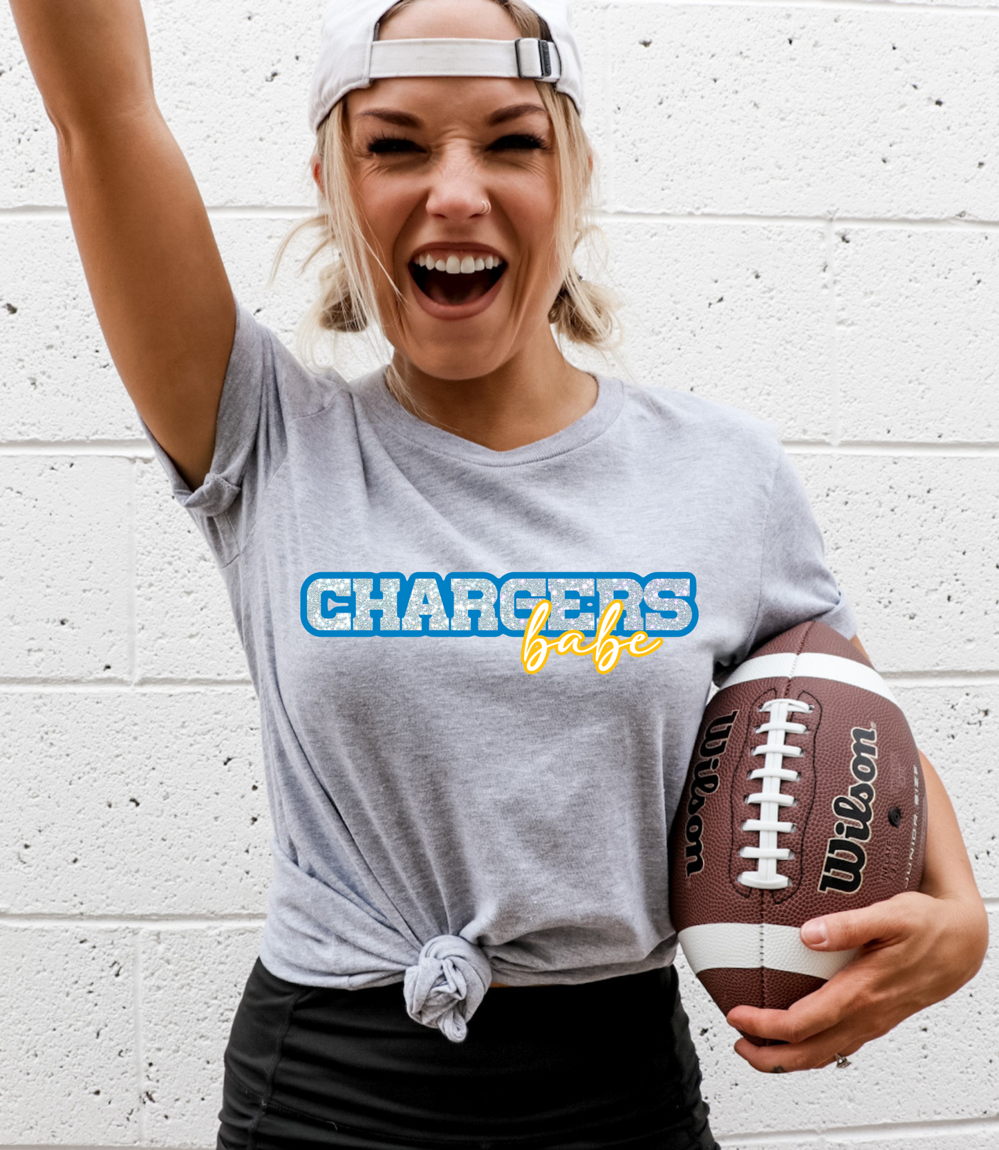 Chargers babe GLITTER - DTF Print