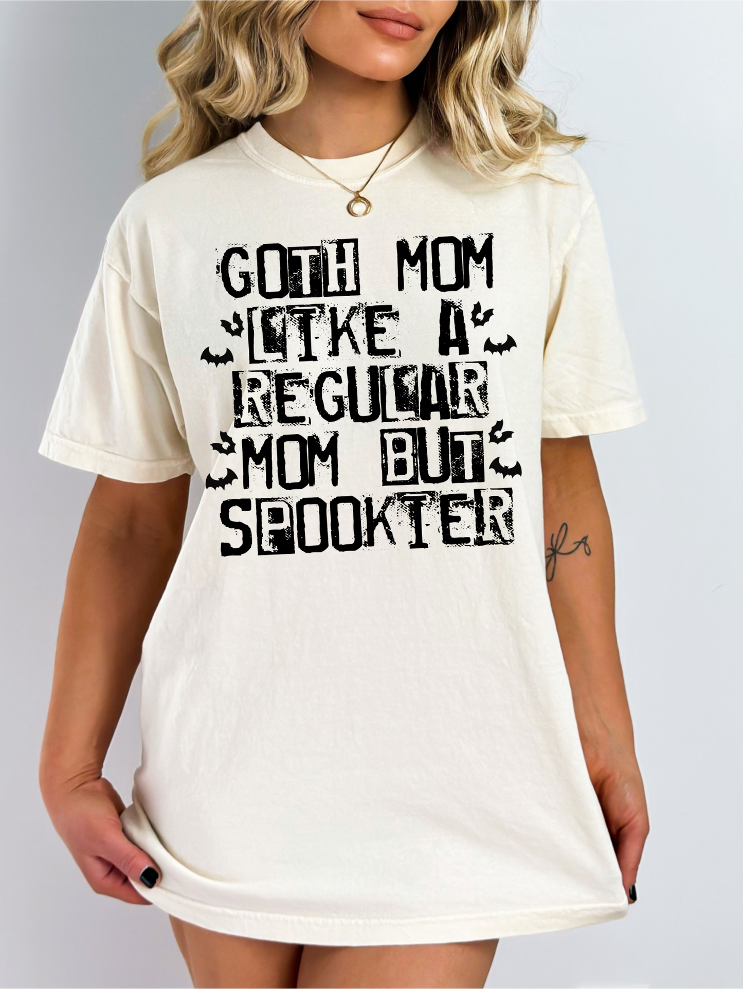 Goth mom, like a regular mom but spookier