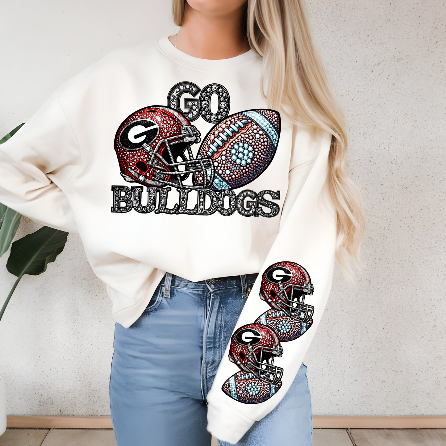 Diamond Studded - BULLDOGS - CHEST