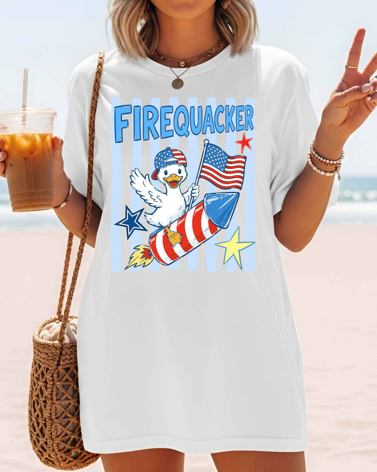 Firequacker Goose Stripes