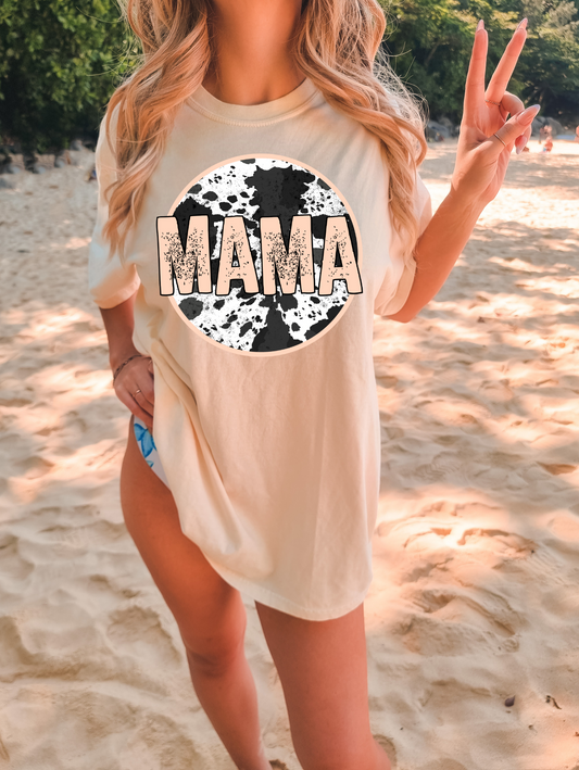 Mama, cow print
