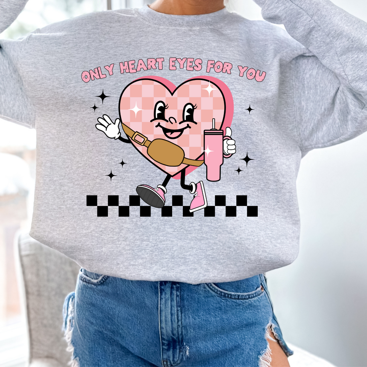 Only Heart Eyes Stanley Tan Belt Bag-DTF Transfer